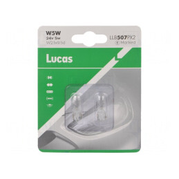 Lampă Auto Transparentă 24V 5W W5W | Electronic-mag.ro | Componente Electronice