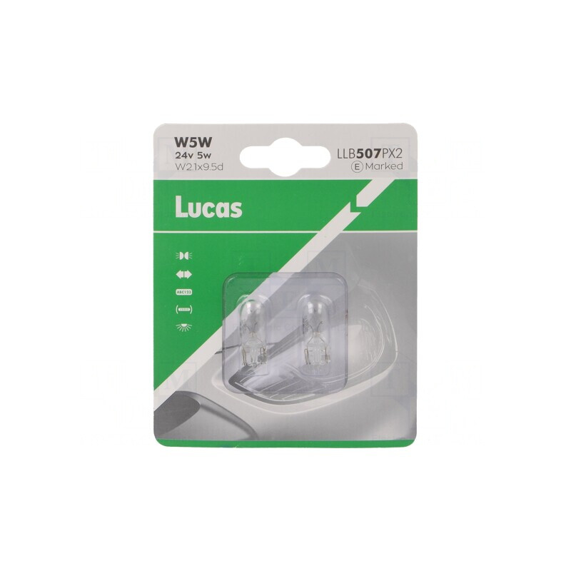 Lampă Auto Transparentă 24V 5W W5W | Electronic-mag.ro | Componente Electronice