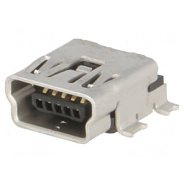 Soclu USB Mini B pentru PCB SMT 5 pini Orizontal | Electronic-mag.ro | Componente Electronice