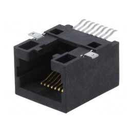 Soclu RJ45 Cat 5 8p8c SMT Orizontal | Electronic-mag.ro | Componente Electronice