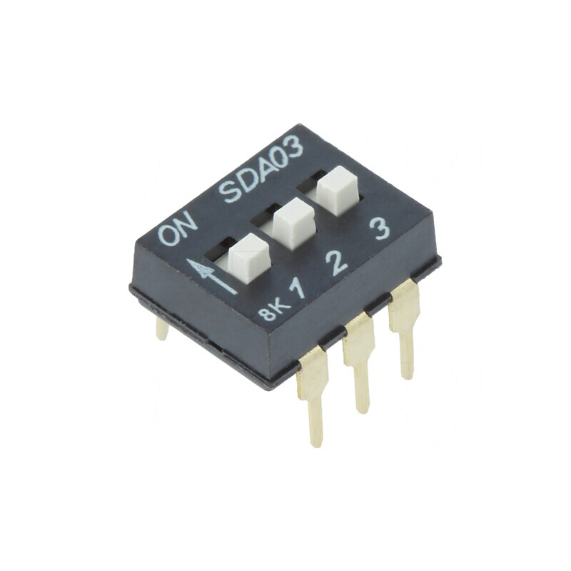 Comutator DIP-SWITCH 3 Secțiuni ON-OFF 24VDC | Electronic-mag.ro | Componente Electronice Comutator DIP-SWITCH 3 Secțiuni ON-OFF 24VDC | Electronic-mag.ro | Componente Electronice