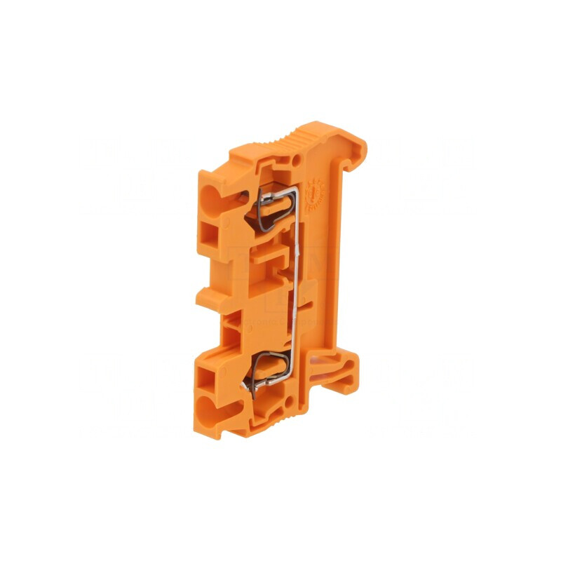Conector de Îmbinare Șine 0,08-2,5mm² 2 Borne Portocaliu | Electronic-mag.ro | Componente Electronice
