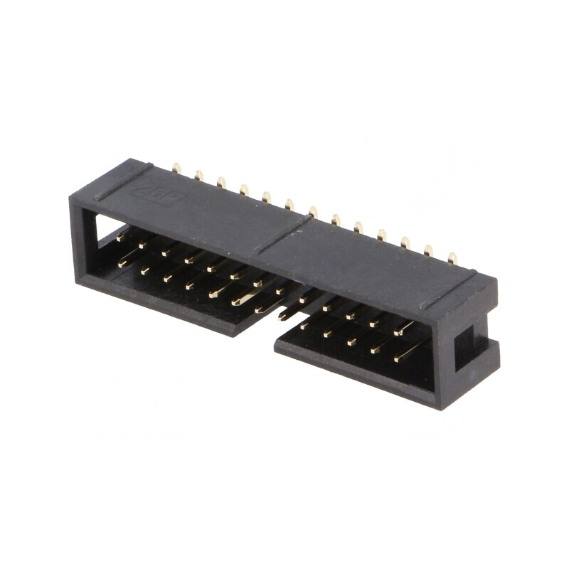 Soclu IDC Tată 26 PIN Vertical SMT 2,54mm Aurit | Electronic-mag.ro | Componente Electronice