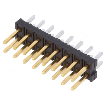 Soclu PCB-Cablu Milli-Grid 2mm 16 PIN THT Aurit | Electronic-mag.ro | Componente Electronice