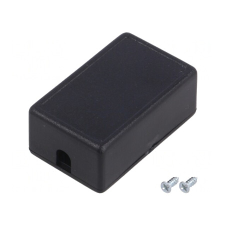 Carcasă Alimentator 28x45x18mm ABS Neagră | Electronic-mag.ro | Componente Electronice