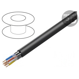 Cablu Electric Cupru 3x2x0,8mm PE Negru 7,9mm