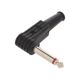 Mufă Jack 6,3mm Mono 90° pe Cablu | Electronic-mag.ro | Componente Electronice