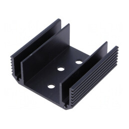 Radiator de Aluminiu Negru 50x50x21mm | Electronic-mag.ro | Componente Electronice