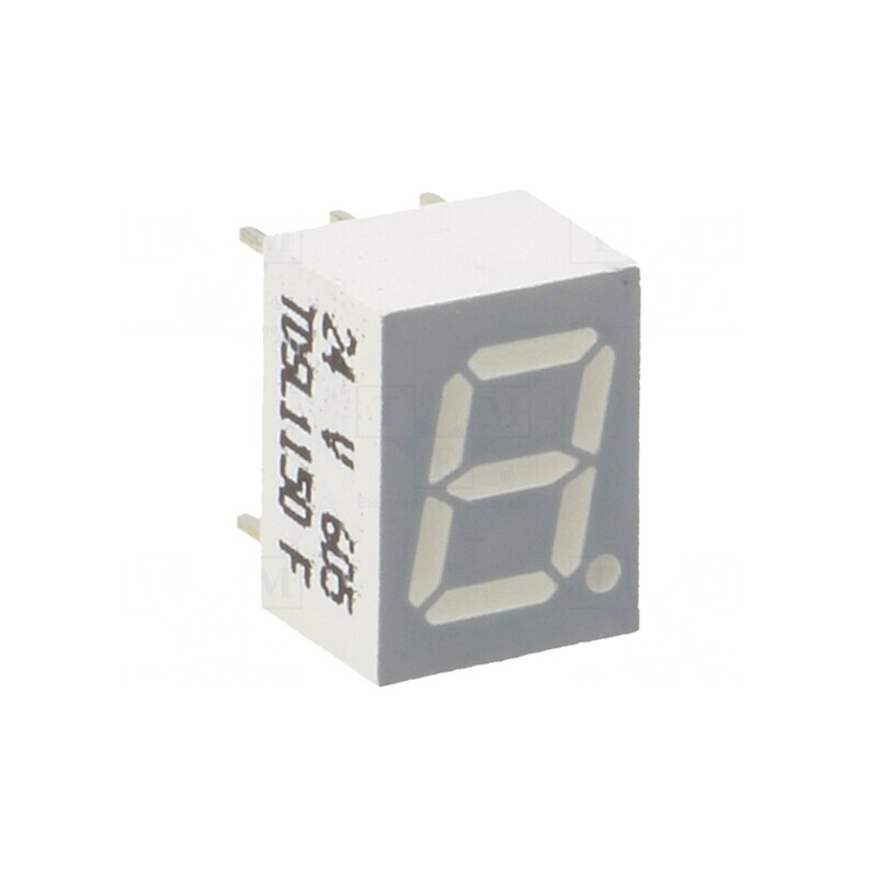 Afişaj LED 7 Segmente 7mm Portocaliu-Roşu | Electronic-mag.ro | Componente Electronice