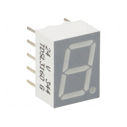 Afişaj LED 7 Segmente 10mm Portocaliu-Roşu | Electronic-mag.ro | Componente Electronice
