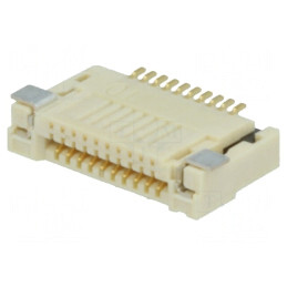Conector FFC/FPC Orizontal 10 Pini SMT 0.5A | Electronic-mag.ro | Componente Electronice