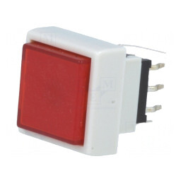 Comutator Tastatură DPDT cu LED Roșu 30VDC | Electronic-mag.ro | Componente Electronice