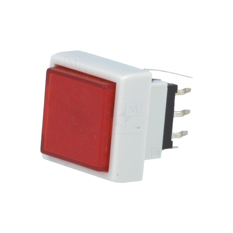 Comutator Tastatură DPDT cu LED Roșu 30VDC | Electronic-mag.ro | Componente Electronice