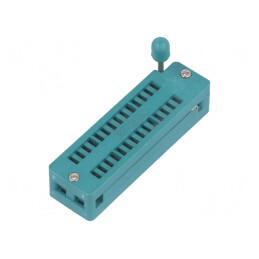 Soclu: circuite integrate; ZIF; DIP28; 7,62mm; THT; demontabil
