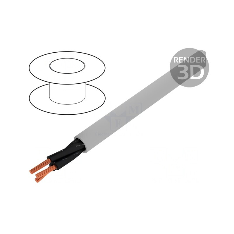 Cablu Electric Neecranat JZ-500 3x1mm2 300V/500V Gri | Electronic-mag.ro | Componente Electronice Cablu Electric Neecranat JZ-500 3x1mm2 300V/500V Gri | Electronic-mag.ro | Componente Electronice
