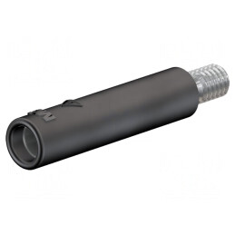 Soclu Banană Neagră 4mm 32A Nichelat | Electronic-mag.ro | Componente Electronice
