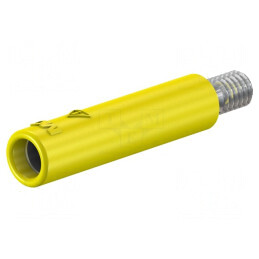 Soclu Banană 4mm 32A Galben Izolat | Electronic-mag.ro | Componente Electronice