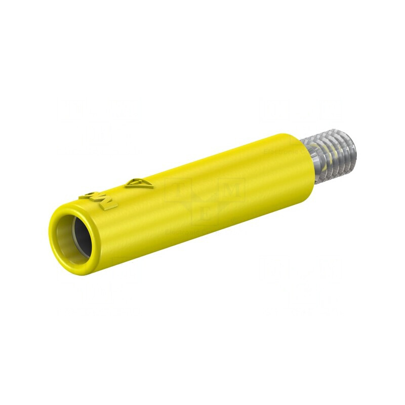 Soclu Banană 4mm 32A Galben Izolat | Electronic-mag.ro | Componente Electronice