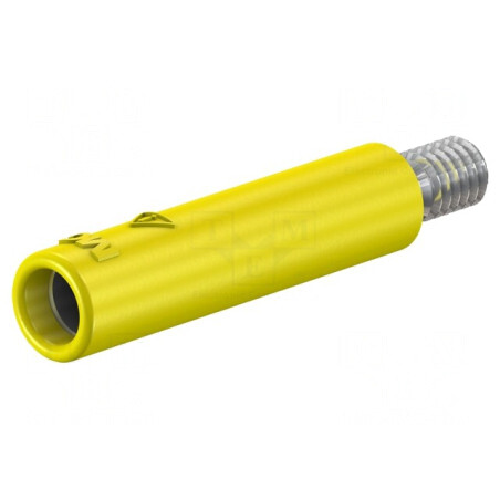 Soclu Banană 4mm 32A Galben Izolat | Electronic-mag.ro | Componente Electronice
