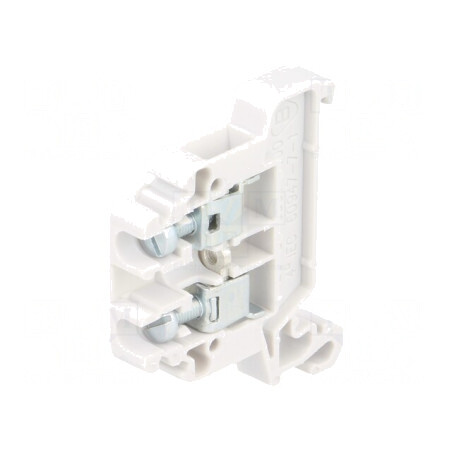 Conector Îmbinare Șine Gri 6,4mm 2 Borne 0,5-4mm2 | Electronic-mag.ro | Componente Electronice