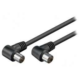 Cablu Coaxial 75Ω 1,5m Negru | Electronic-mag.ro | Componente Electronice