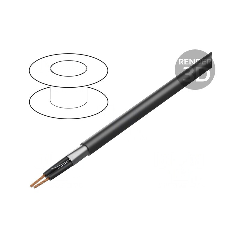 Cablu Ecranat 2x0,75mm2 PVC | Electronic-mag.ro | Componente Electronice