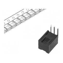 Microîntrerupător TACT SPST 20VDC 0,02A THT