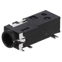 Soclu Jack 3,5mm Mamă Stereo cu Întrerupător Dublu | Electronic-mag.ro | Componente Electronice