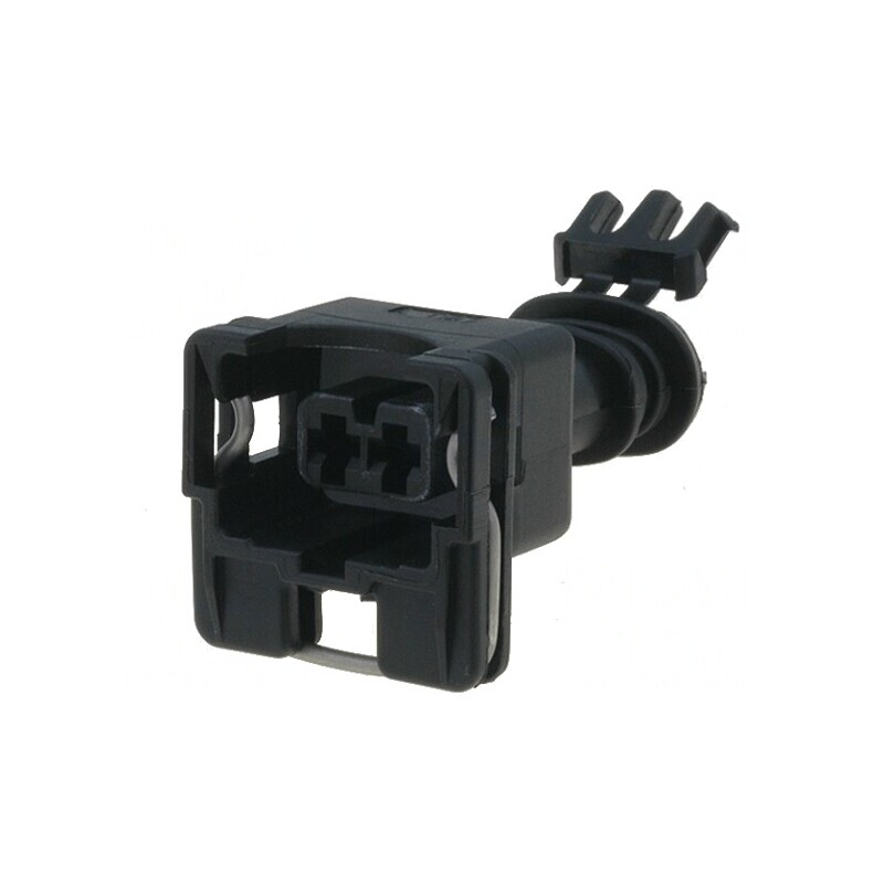 Conector Auto JPT Mamă 2 Pini Negru | Electronic-mag.ro | Componente Electronice