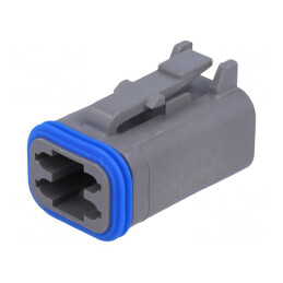 Conector cablu-cablu PX0 4 pini gri IP68 | Electronic-mag.ro | Componente Electronice