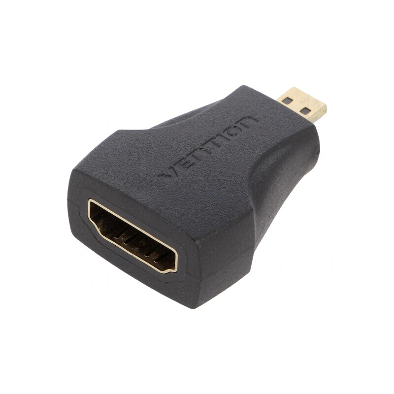 Adaptor HDMI la Micro HDMI Negru | Electronic-mag.ro | Componente Electronice
