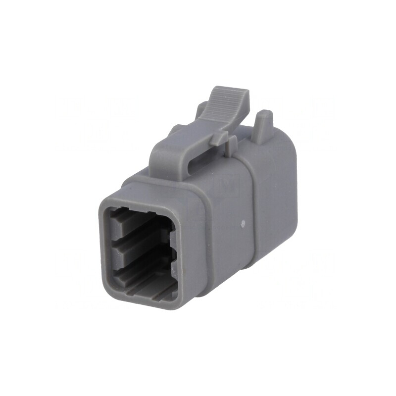 Conector cablu-cablu ATM 6 PIN mamă gri IP67 | Electronic-mag.ro | Componente Electronice