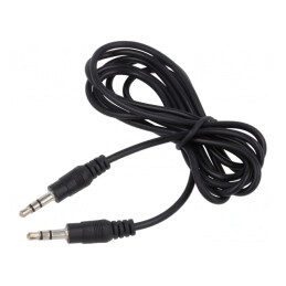 Cablu Audio Jack 3.5mm 1.5m Negru PVC | Electronic-mag.ro | Componente Electronice