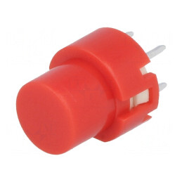 Comutator Tastatură Roșu SPST-NO 32VDC THT | Electronic-mag.ro | Componente Electronice