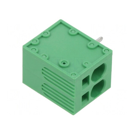 Regletă de Conexiuni PCB 90° 7,5mm 2 Piste 40A | Electronic-mag.ro | Componente Electronice
