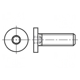 Șurub M10x30 Imbus Cap Rotund Oțel | Electronic-mag.ro | Componente Electronice