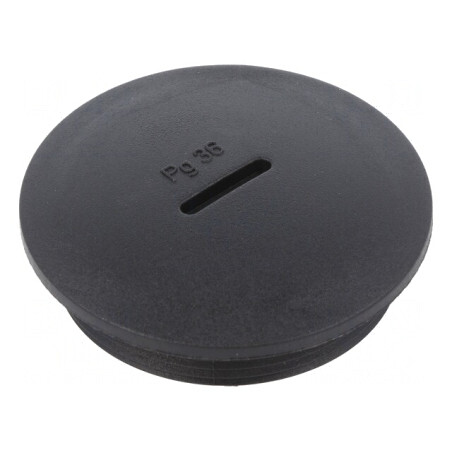 Capac de protecție PG36 IP54 negru poliamidă 10mm | Electronic-mag.ro | Componente Electronice