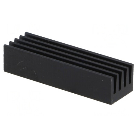 Radiator Aluminiu Negru 26mm x 8mm x 6mm | Electronic-mag.ro | Componente Electronice