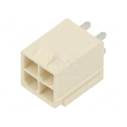 Soclu cablu-placă Mini-Fit Jr 4,2mm 4 PIN THT 13A drept | Electronic-mag.ro | Componente Electronice