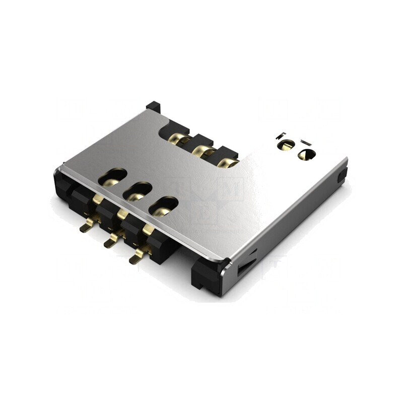 Conector Mini SIM Push-Pull SMT Gold | Electronic-mag.ro | Componente Electronice