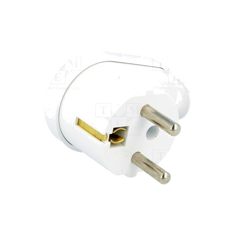 Conector Alimentare AC Tată 230V 16A Alb 3PIN | Electronic-mag.ro | Componente Electronice