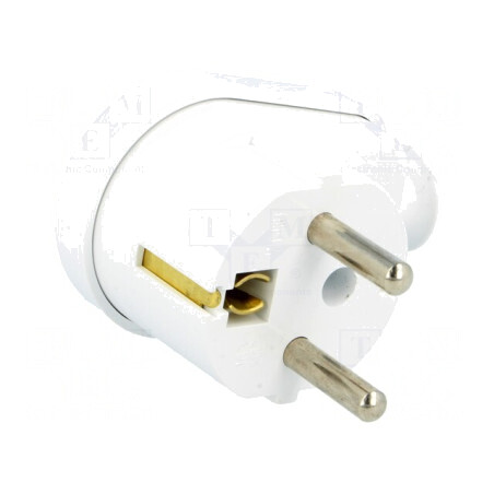 Conector Alimentare AC Tată 230V 16A Alb 3PIN | Electronic-mag.ro | Componente Electronice