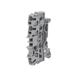 Conector Șine 2,5mm2 3 Borne Gri 5,2mm | Electronic-mag.ro | Componente Electronice
