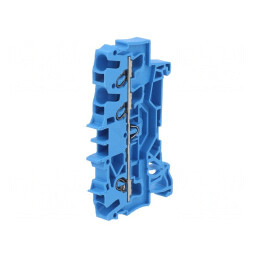 Conector Șine 2.5mm2 Piste 1 Borne 3 Albastru | Electronic-mag.ro | Componente Electronice