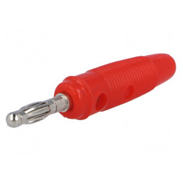 Mufă Banană Roșie 4mm 10A 60VDC | Electronic-mag.ro | Componente Electronice