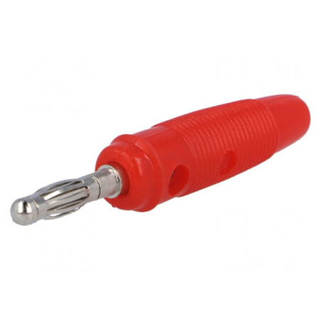 Mufă Banană Roșie 4mm 10A 60VDC | Electronic-mag.ro | Componente Electronice
