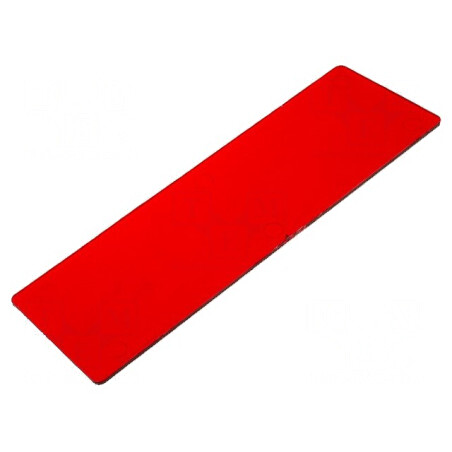 Filtru roșu 45mm x 146mm x 2mm KM-50 | Electronic-mag.ro | Componente Electronice