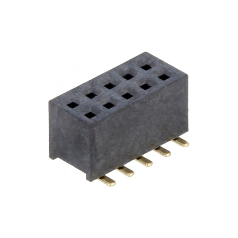 '5 Pos. Female DIL Vertical SMT Connector' | Electronic-mag.ro | Componente Electronice