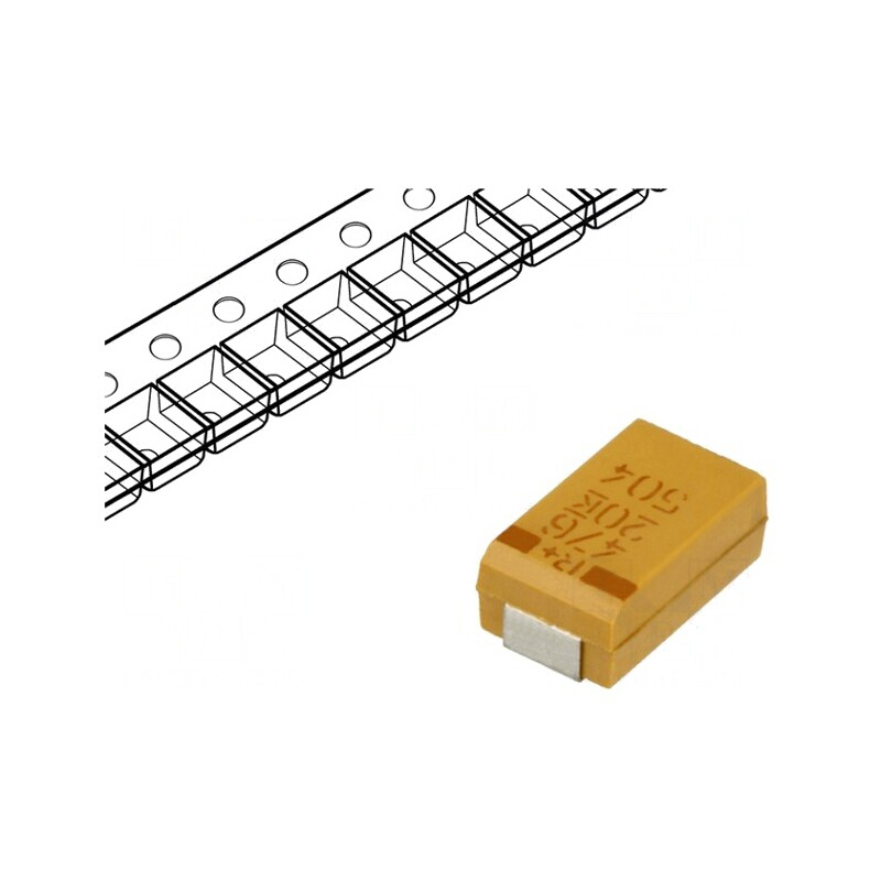 Condensator Tantal Low ESR 47uF 20V SMD 2917 | Electronic-mag.ro | Componente Electronice