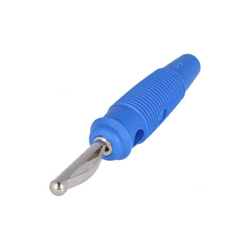 Mufă Banană 4mm Albastră 16A 60VDC | Electronic-mag.ro | Componente Electronice